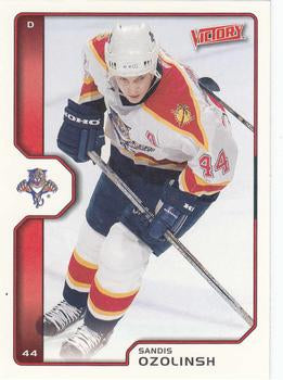 #91 Sandis Ozolinsh - Florida Panthers - 2002-03 Upper Deck Victory Hockey