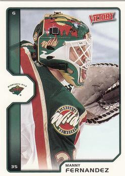 #107 Manny Fernandez - Minnesota Wild - 2002-03 Upper Deck Victory Hockey
