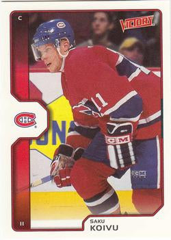 #110 Saku Koivu - Montreal Canadiens - 2002-03 Upper Deck Victory Hockey