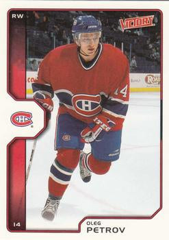 #113 Oleg Petrov - Montreal Canadiens - 2002-03 Upper Deck Victory Hockey