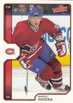 #115 Marcel Hossa - Montreal Canadiens - 2002-03 Upper Deck Victory Hockey