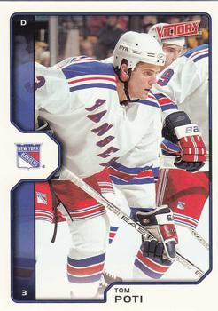 #143 Tom Poti - New York Rangers - 2002-03 Upper Deck Victory Hockey