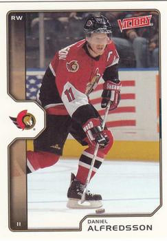 #148 Daniel Alfredsson - Ottawa Senators - 2002-03 Upper Deck Victory Hockey