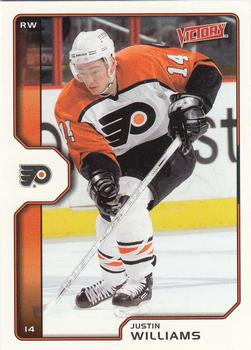 #160 Justin Williams - Philadelphia Flyers - 2002-03 Upper Deck Victory Hockey
