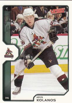 #162 Krystofer Kolanos - Phoenix Coyotes - 2002-03 Upper Deck Victory Hockey