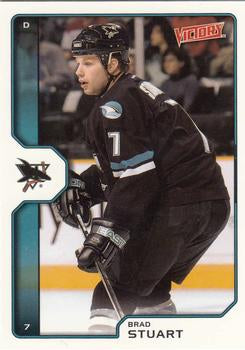 #180 Brad Stuart - San Jose Sharks - 2002-03 Upper Deck Victory Hockey