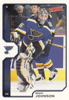 #186 Brent Johnson - St. Louis Blues - 2002-03 Upper Deck Victory Hockey