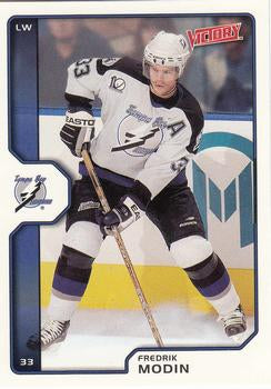 #196 Fredrik Modin - Tampa Bay Lightning - 2002-03 Upper Deck Victory Hockey