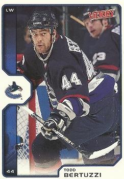 #209 Todd Bertuzzi - Vancouver Canucks - 2002-03 Upper Deck Victory Hockey