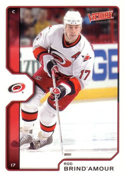 #39 Rod Brind'Amour - Carolina Hurricanes - 2002-03 Upper Deck Victory Hockey