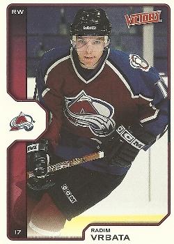 #51 Radim Vrbata - Colorado Avalanche - 2002-03 Upper Deck Victory Hockey