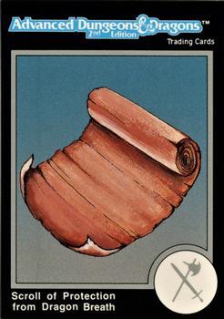 #567 Scroll of Protection from Dragon Breath - 1991 TSR Advanced Dungeons & Dragons - Silver