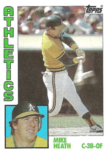 #567 Mike Heath - Oakland Athletics - 1984 Topps Baseball