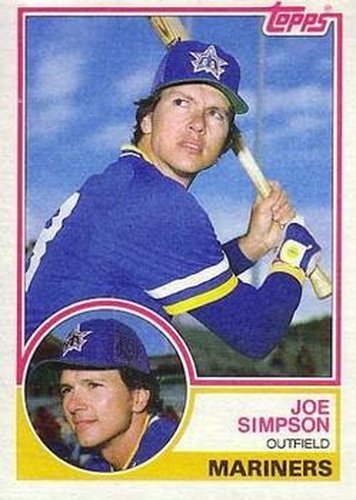 #567 Joe Simpson - Seattle Mariners - 1983 Topps Baseball