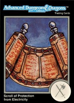 #568 Scroll of Protection from Electricity - 1991 TSR Advanced Dungeons & Dragons - Silver