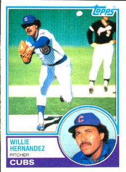 #568 Willie Hernandez - Chicago Cubs - 1983 Topps Baseball