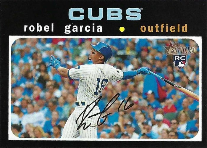 #568b Robel Garcia - Chicago Cubs - 2020 Topps Heritage Baseball