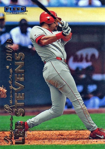 #569 Lee Stevens - Texas Rangers - 1999 Fleer Tradition Baseball