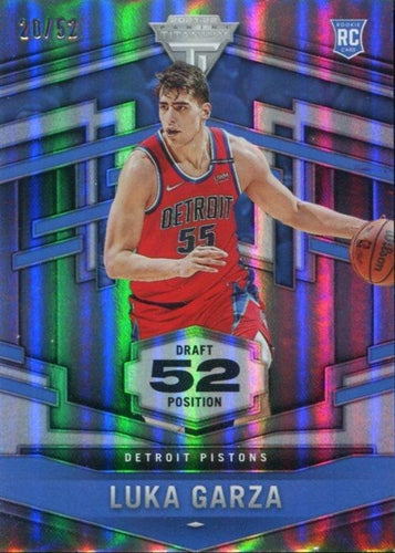 #569 Luka Garza - Detroit Pistons - 2021-22 Panini Chronicles Basketball