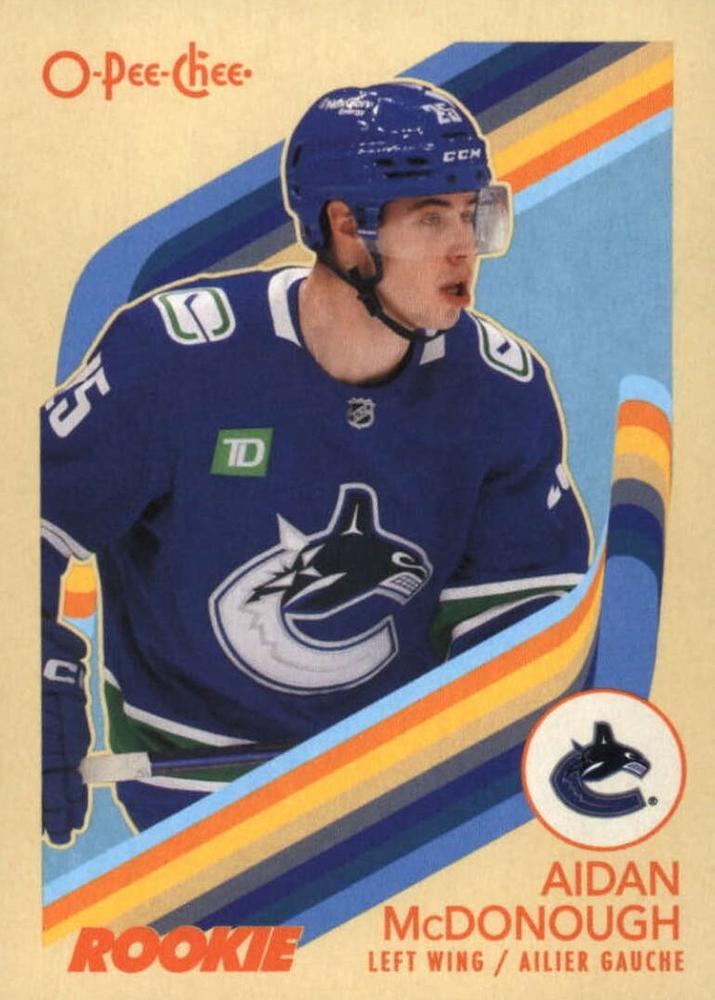 #569 Aidan McDonough - Vancouver Canucks - 2023-24 O-Pee-Chee - Retro Hockey