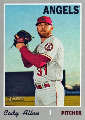 #569 Cody Allen - Los Angeles Angels - 2019 Topps Heritage Baseball