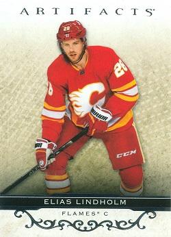 #56 Elias Lindholm - Calgary Flames - 2021-22 Upper Deck Artifacts Hockey