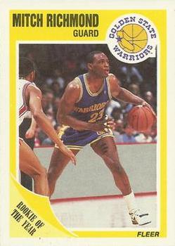 #56 Mitch Richmond - Golden State Warriors - 1989-90 Fleer Basketball