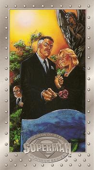 #56 A Family's Grief - 1994 SkyBox Superman Man of Steel Platinum Series