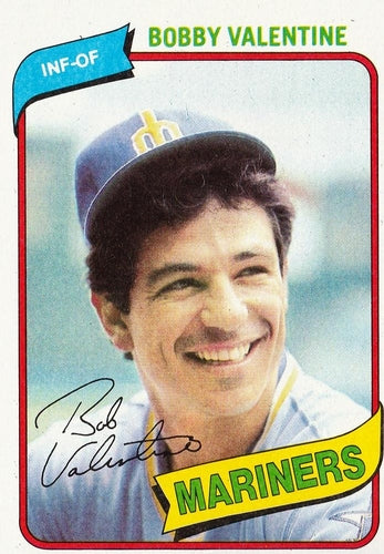 #56 Bobby Valentine - Seattle Mariners - 1980 Topps Baseball