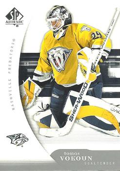 #56 Tomas Vokoun - Nashville Predators - 2005-06 SP Authentic Hockey