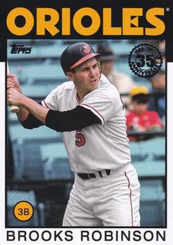 #86B-56 Brooks Robinson - Baltimore Orioles - 2021 Topps - 1986 Topps Baseball 35th Anniversary Series One Baseball