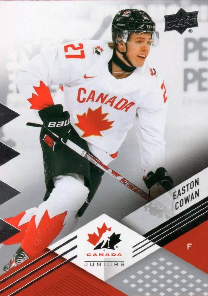 #56 Easton Cowan - Canada - 2024 Upper Deck Team Canada Juniors Hockey