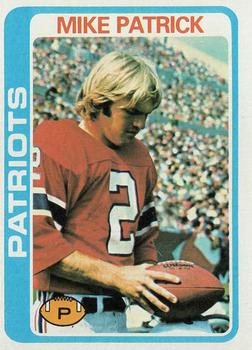 #56 Mike Patrick - New England Patriots - 1978 Topps Football