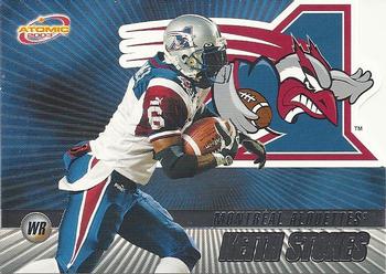 #56 Keith Stokes - Montreal Alouettes - 2003 Pacific Atomic CFL Football