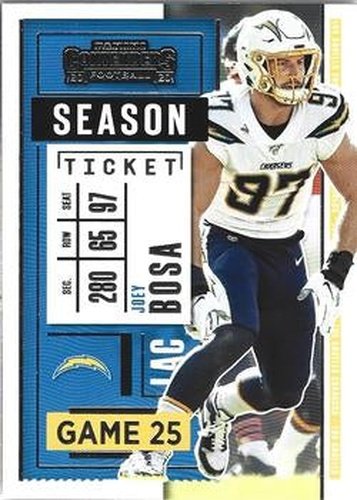 #56 Joey Bosa - Los Angeles Chargers - 2020 Panini Contenders Football