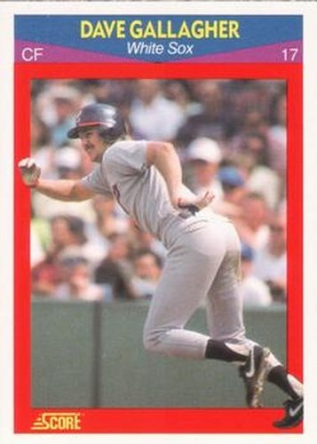 #56 Dave Gallagher - Chicago White Sox - 1990 Score 100 Superstars Baseball