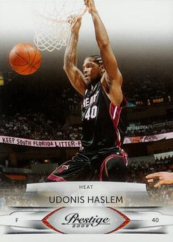 #56 Udonis Haslem - Miami Heat - 2009-10 Panini Prestige Basketball