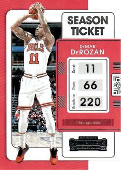 #56 DeMar DeRozan - Chicago Bulls - 2021-22 Panini Contenders Basketball