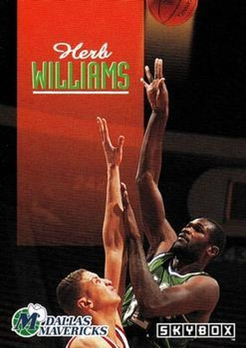 #56 Herb Williams - Dallas Mavericks - 1992-93 SkyBox Basketball