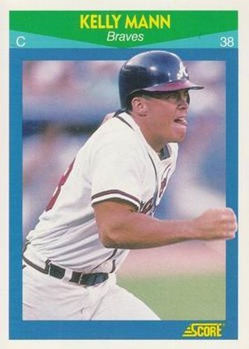 #56 Kelly Mann - Atlanta Braves - 1990 Score Rising Stars Baseball