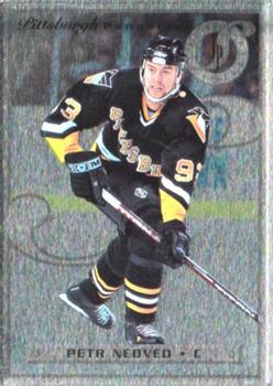 #56 Petr Nedved - Pittsburgh Penguins - 1996-97 Leaf Preferred - Steel Hockey