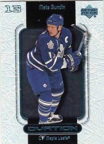 #56 Mats Sundin - Toronto Maple Leafs - 1999-00 Upper Deck Ovation Hockey