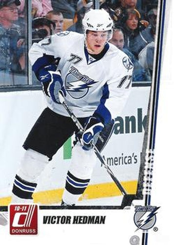 #56 Victor Hedman - Tampa Bay Lightning - 2010-11 Donruss Hockey