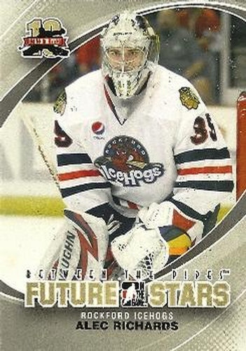 #56 Alec Richards - Rockford Icehogs - 2011-12 In The Game Between The Pipes Hockey