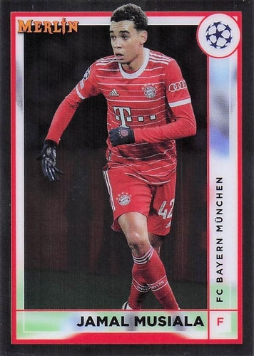 #56 Jamal Musiala - FC Bayern Munchen - 2022-23 Merlin Chrome UEFA Club Competitions Soccer