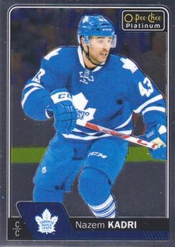 #56 Nazem Kadri - Toronto Maple Leafs - 2016-17 O-Pee-Chee Platinum Hockey