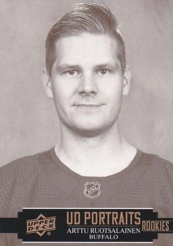 #P-56 Arttu Ruotsalainen - Buffalo Sabres - 2021-22 Upper Deck - UD Portraits Hockey