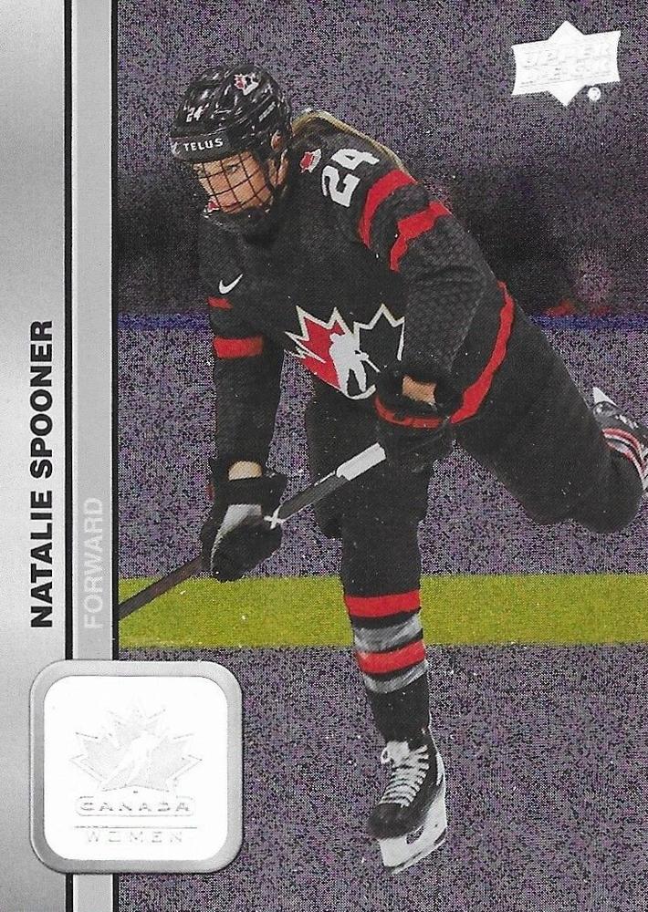 #56 Natalie Spooner - Canada - 2023 Upper Deck Team Canada Juniors - Patterned Foilboard Hockey