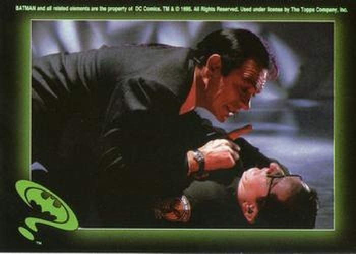 #56 Two-Face's warning - 1995 Topps Batman Forever Stickers