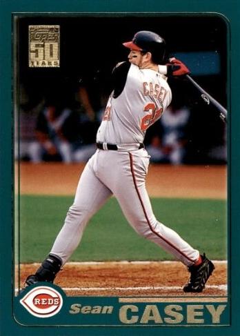 #570 Sean Casey - Cincinnati Reds - 2001 Topps Baseball